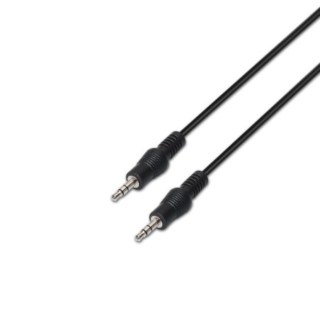 A128-0144 Aisens Cable Audio Estereo - JACK 3.5/M-JACK 3.5/M - 10m - Color Negro