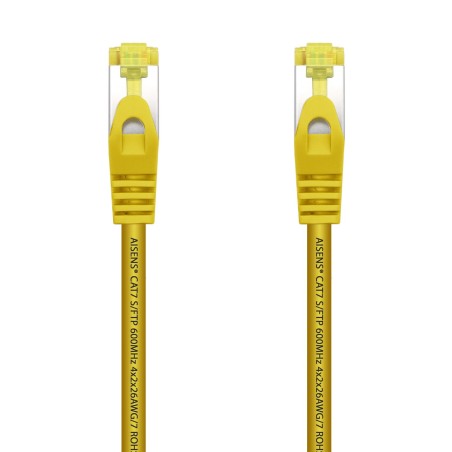 A146-0474 Aisens Cable de Red Latiguillo RJ45 LSZH Cat.7 600 MHz S/FTP PIMF AWG26 - 1.0M - Color Amarillo