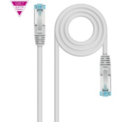 10.20.1701 Nanocable Cable de Red Latiguillo Cat.7 600Mhz LSZH SFTP PIMF AWG26 1m