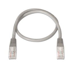 A135-0268 Aisens Cable de Red Latiguillo RJ45 LSZH Cat.6 UTP AWG24 - 3.0m - Libre de Halogenos - 10/100/1000 Mbit/s - Color Gris