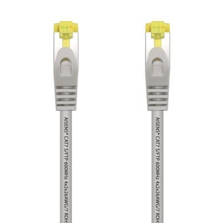 A146-0335 Aisens Cable de Red Latiguillo RJ45 LSZH Cat.7 600 Mhz S/FTP PIMF AWG26 - 2.0M - Color Gris