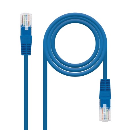 10.20.0402-BL Nanocable Cable de Red Latiguillo RJ45 Cat.6 UTP AWG24 2m - Color Azul