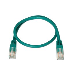 A133-0193 Aisens Cable de Red Latiguillo RJ45 Cat.5e UTP AWG24 - 0.5m - 10/100 Mbit/s - Color Verde