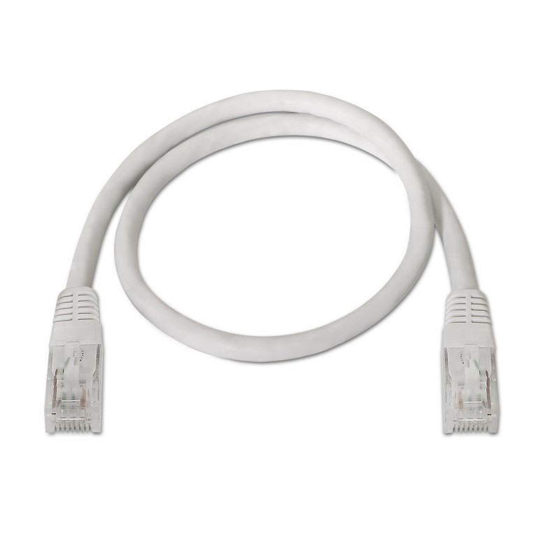 A133-0196 Aisens Cable de Red Latiguillo RJ45 Cat.5e UTP AWG24 - 0.5m - 10/100 Mbit/s - Color Blanco