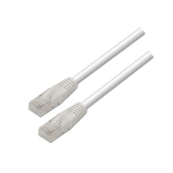 A133-0196 Aisens Cable de Red Latiguillo RJ45 Cat.5e UTP AWG24 - 0.5m - 10/100 Mbit/s - Color Blanco