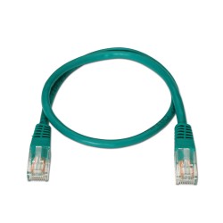 A133-0194 Aisens Cable de Red Latiguillo RJ45 Cat.5e UTP AWG24 - 1.0m - 10/100 Mbit/s - Color Verde