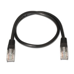 A133-0202 Aisens Cable de Red Latiguillo RJ45 Cat.5e UTP AWG24 - 0.5m - 10/100 Mbit/s - Color Negro