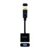 10.16.0602 Nanocable Conversor Displayport a SVGA - Displayport /M-SVGA/H - 15 cm - Color Negro