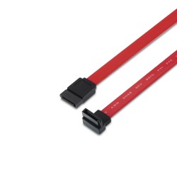 A130-0155 Aisens Cable SATA III Datos 6G Datos Acodado - 0.5m para Disco Duro SATA I - II - III SSD - Color Rojo