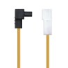 10.19.0201-OEM Nanocable Cable SATA Alimentacion Acodado 5.25" Molex 4pin Macho a SATA Hembra OEM 0.16m