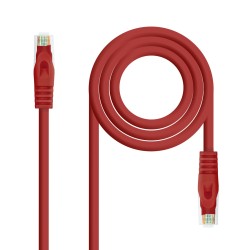 10.20.1801-R Nanocable Cable de Red Latiguillo RJ45 LSZH Cat.6a UTP AWG24 1m - Color Rojo