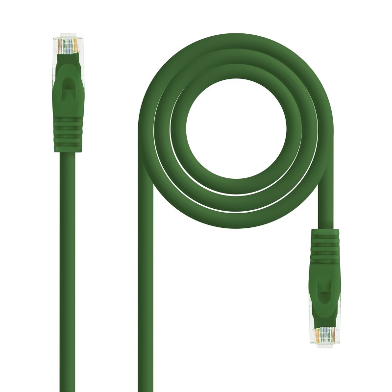 10.20.1801-GR Nanocable Cable de Red Latiguillo RJ45 LSZH Cat.6a UTP AWG24 1m - Color Verde