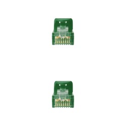 10.20.1801-GR Nanocable Cable de Red Latiguillo RJ45 LSZH Cat.6a UTP AWG24 1m - Color Verde