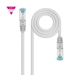 10.20.1720 Nanocable Cable Red Latiguillo Cat.7 LSZH SFTP PIMF AWG26 20m - Color Gris