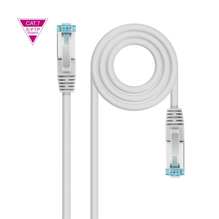 10.20.1720 Nanocable Cable Red Latiguillo Cat.7 LSZH SFTP PIMF AWG26 20m - Color Gris