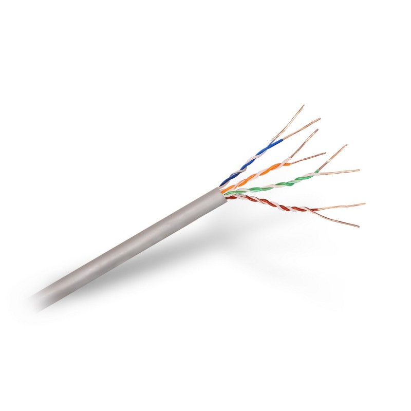 A133-0208 Aisens Cable de Red RJ45 Cat.5e UTP Rigido AWG24 - Bobina de 100m para la Instalacion - Color Gris A133-0208 Aisens Cable de Red RJ45 Cat.5e UTP Rigido AWG24 - Bobina de 100m para la Instalacion - Color Gris