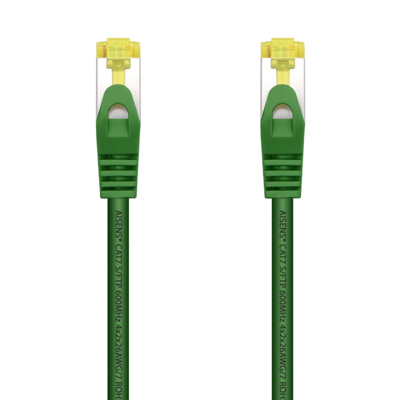 A146-0483 Aisens Cable de Red Latiguillo RJ45 LSZH Cat.7 600 MHz S/FTP PIMF AWG26 - 2.0M - Color Verde A146-0483 Aisens Cable de Red Latiguillo RJ45 LSZH Cat.7 600 MHz S/FTP PIMF AWG26 - 2.0M - Color Verde