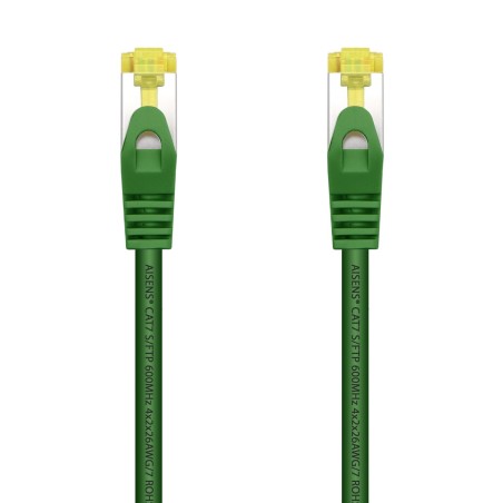 A146-0483 Aisens Cable de Red Latiguillo RJ45 LSZH Cat.7 600 MHz S/FTP PIMF AWG26 - 2.0M - Color Verde