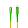 10.20.0010 Nanocable Cable Fibra SC/APC-SC/APC Monomodo LSZH 10m - Color Amarillo