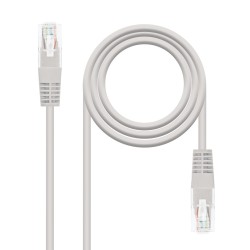 10.20.0105 Nanocable Cable de Red Latiguillo RJ45 Cat.5e UTP AWG24 5m - Color Gris