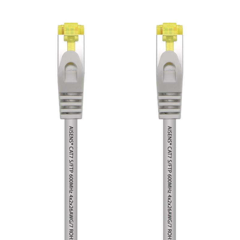 A146-0334 Aisens Cable de Red Latiguillo RJ45 LSZH Cat.7 600 Mhz S/FTP PIMF AWG26 - 1.0M - Color Gris