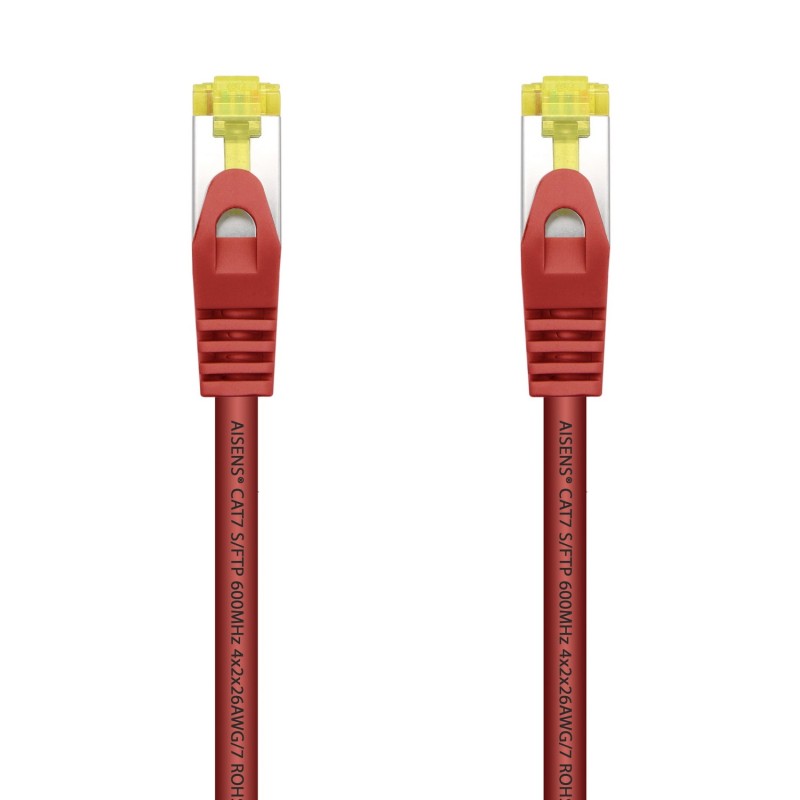 A146-0468 Aisens Cable de Red Latiguillo RJ45 LSZH Cat.7 600 MHz S/FTP PIMF AWG26 - 25cm - Color Rojo A146-0468 Aisens Cable de Red Latiguillo RJ45 LSZH Cat.7 600 MHz S/FTP PIMF AWG26 - 25cm - Color Rojo