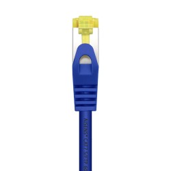 A146-0476 Aisens Cable de Red Latiguillo RJ45 LSZH Cat.7 600 MHz S/FTP PIMF AWG26 - 25cm - Color Azul