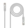 10.20.1800 Nanocable Cable de Red Latiguillo RJ45 LSZH Cat.6a UTP AWG24 0.50m - Color Gris