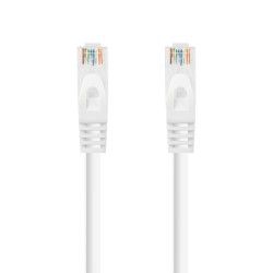 10.20.1800-W Nanocable Cable de Red Latiguillo RJ45 LSZH Cat.6a UTP AWG24 0.50m - Color Blanco