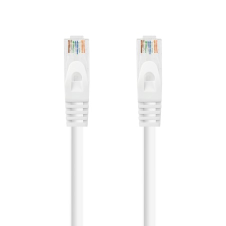 10.20.1800-W Nanocable Cable de Red Latiguillo RJ45 LSZH Cat.6a UTP AWG24 0.50m - Color Blanco