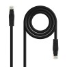 10.20.1800-BK Nanocable Cable de Red Latiguillo RJ45 LSZH Cat.6a UTP AWG24 0.50m - Color Negro