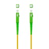 10.20.0002 Nanocable Cable Fibra SC/APC-SC/APC Monomodo LSZH 2m - Color Amarillo