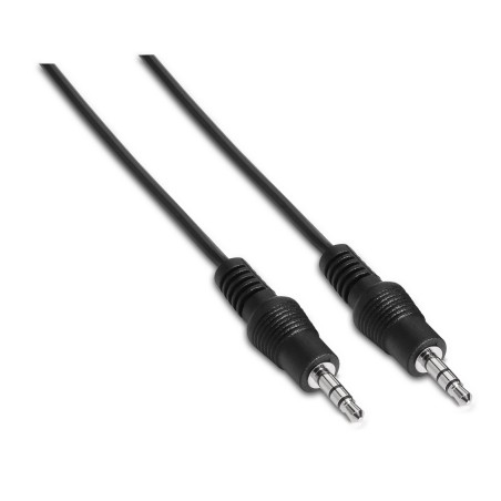 A128-0142 Aisens Cable Audio Estereo - JACK 3.5/M-JACK 3.5/M - 1.5m - Color Negro