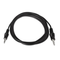 A128-0142 Aisens Cable Audio Estereo - JACK 3.5/M-JACK 3.5/M - 1.5m - Color Negro