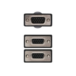 10.15.2000 Nanocable Cable Bifurcador SVGA - HDB15/M-2xHDB15/H - 45 cm - Color Negro