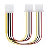10.19.0401 Nanocable Cable Alimentacion Molex 4pin Macho a 2x Molex 4pin Hembra 0.20m