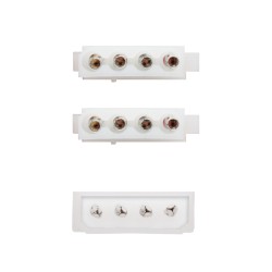 10.19.0401 Nanocable Cable Alimentacion Molex 4pin Macho a 2x Molex 4pin Hembra 0.20m