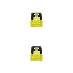 10.20.1902-BK Nanocable Cable de Red Latiguillo RJ45 LSZH Cat.6a SFTP AWG26 2m - Color Negro
