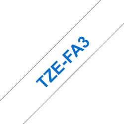 🏷️ Brother TZeFA3 | Cinta Textil Genérica de Etiquetas 12mm x 3m -