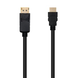 10.15.4301 Nanocable Cable Conversor Displayport a HDMI - DP/M - HDMI/M - 1 m - Color Negro