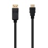 10.15.4301 Nanocable Cable Conversor Displayport a HDMI - DP/M - HDMI/M - 1 m - Color Negro