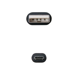 10.16.2008-BK Nanocable Conversor DVI 24+1/M a VGA HDB15/H - 10 cm - Color Negro
