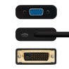 10.16.2008-BK Nanocable Conversor DVI 24+1/M a VGA HDB15/H - 10 cm - Color Negro