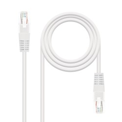 10.20.0400-L30-W Nanocable Cable Red Latiguillo RJ45 CAT.6 UTP AWG24 - 30 cm - Color Blanco
