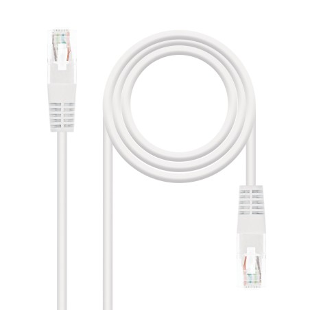 10.20.0400-L30-W Nanocable Cable Red Latiguillo RJ45 CAT.6 UTP AWG24 - 30 cm - Color Blanco