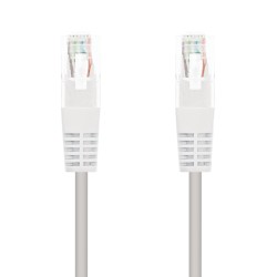 10.20.0400-L30-W Nanocable Cable Red Latiguillo RJ45 CAT.6 UTP AWG24 - 30 cm - Color Blanco