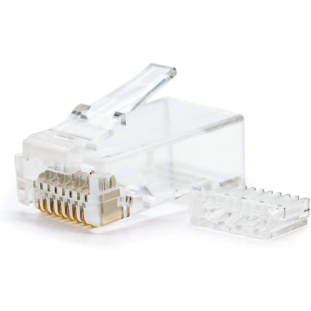 10.21.0201 Nanocable Conector para Cable de Red RJ45 Cat.6 UTP 8 Hilos 10uds.