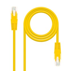 10.20.0400-L30-Y Nanocable Cable Red Latiguillo RJ45 CAT.6 UTP AWG24 - 30 cm - Color Amarillo