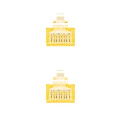 10.20.0400-L30-Y Nanocable Cable Red Latiguillo RJ45 CAT.6 UTP AWG24 - 30 cm - Color Amarillo