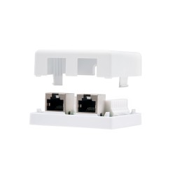 10.21.1102 Nanocable Roseta de Superficie RJ45 Cat.5e FTP 2 Tomas